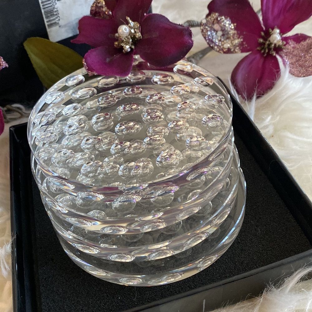 💞SAKS FiFTH avenue 💞crystal bubble coaster - Picture 4 of 13